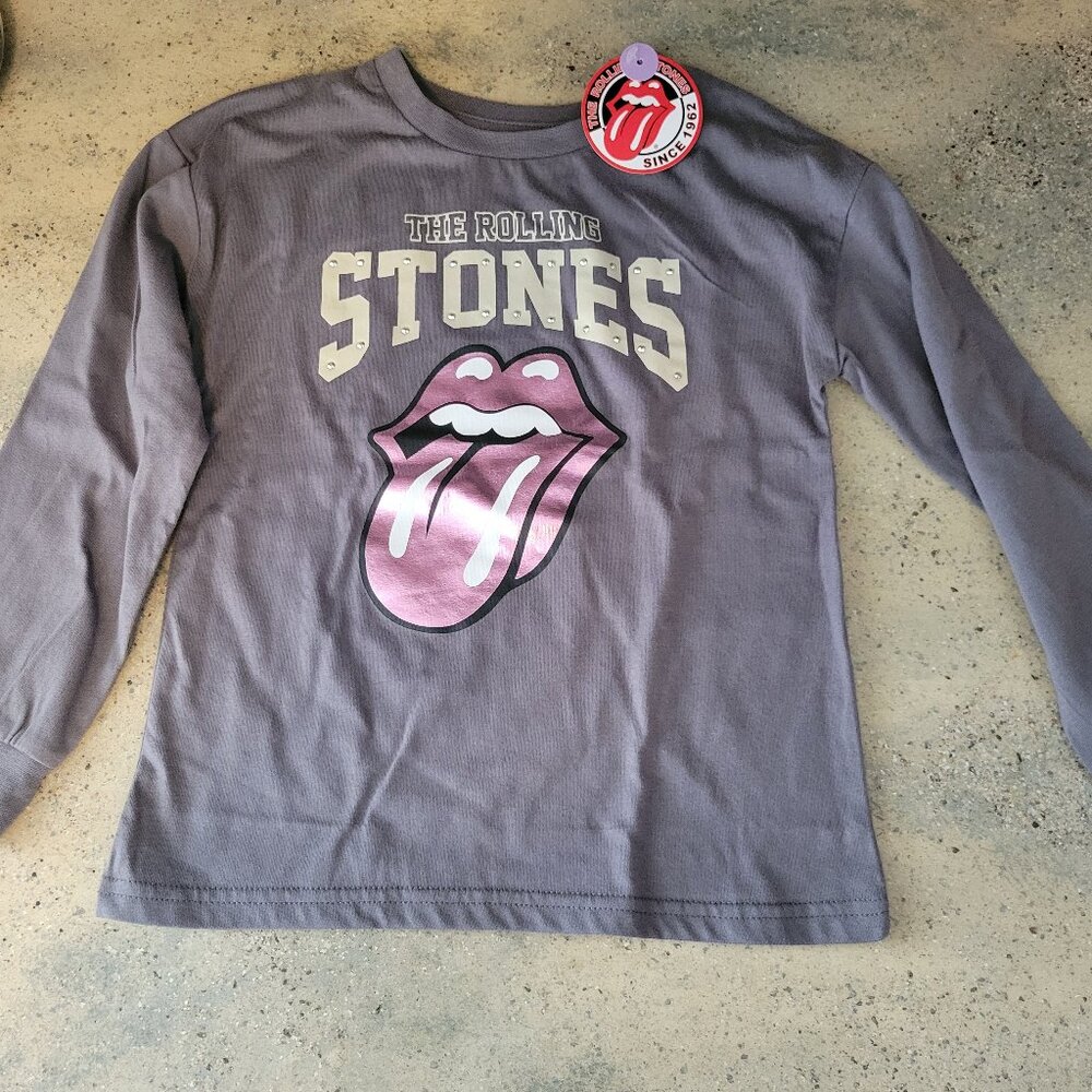 The Rolling Stones Long Sleeve Shirt. Girls XS 4-5 BRAND NEW with Tags